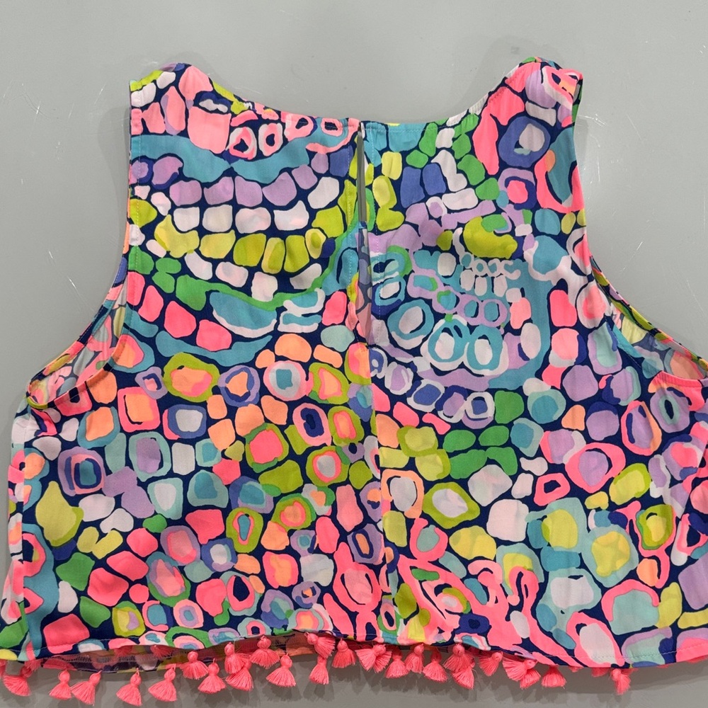 Lilly Pulitzer Neon Pink and Green Skirt Set - Picture 5 of 7